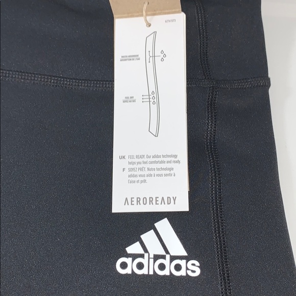 adidas Ladies' 7/8 Active Tight Legging, 3-Stripe - Picture 8 of 14